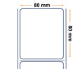 Zebra Labels, Others, Papel Normal, Z-Perform 1000T, Ancho: 80 mm, Alto: 80 mm, Diámetro: 200 mm, C: 76 mm 3011781
