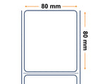 Zebra Labels, Others, Papel Normal, Z-Perform 1000T, Ancho: 80 mm, Alto: 80 mm, Diámetro: 200 mm, C: 76 mm 3011781