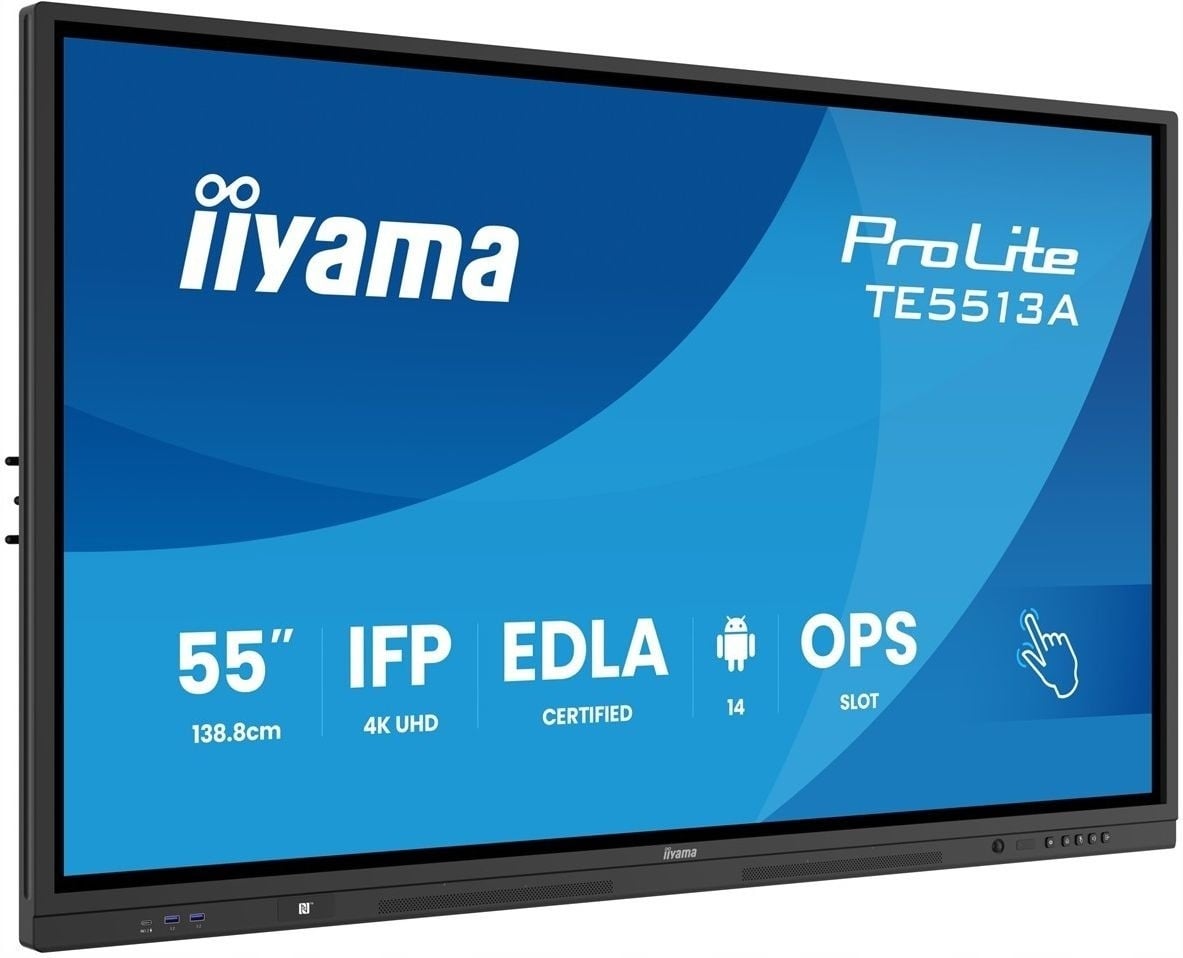Pantalla interactiva iiyama ProLite TE5513A-B2AG 4K UHD 55" (2)