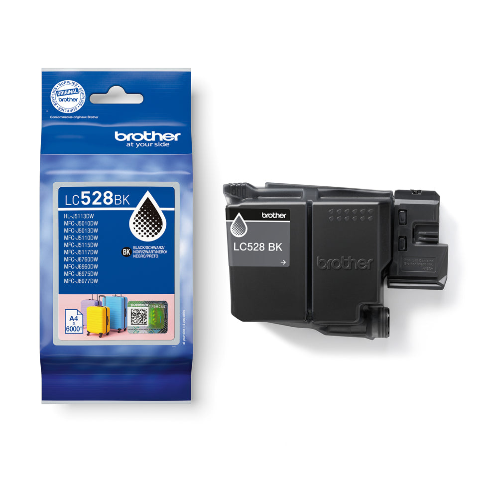 Brother LC528BK cartucho de tinta 1 pieza(s) Original Negro (5)