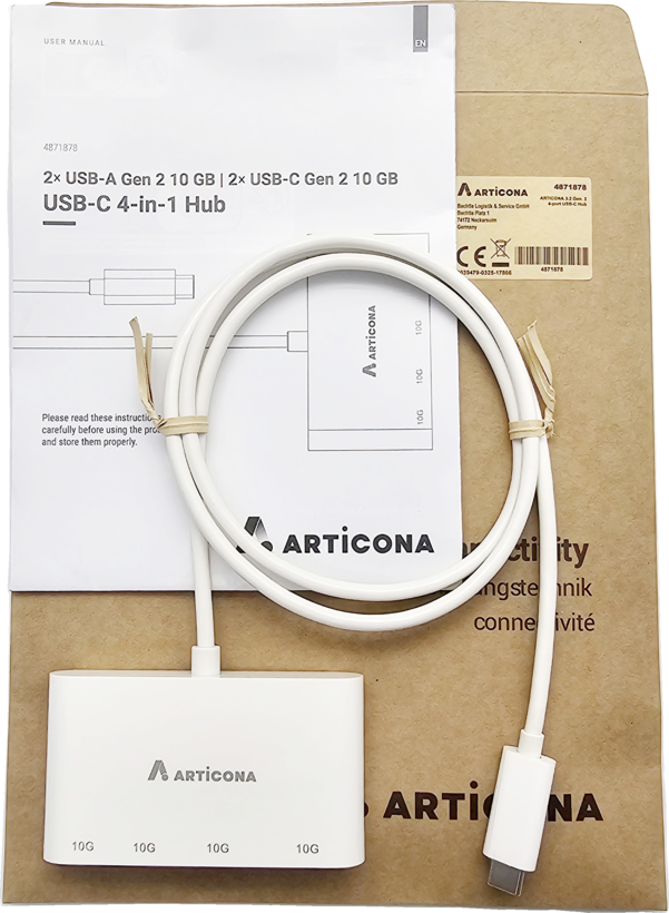 Hub ARTICONA USB-C 3.2 gen. 2, 4 puertos (5)