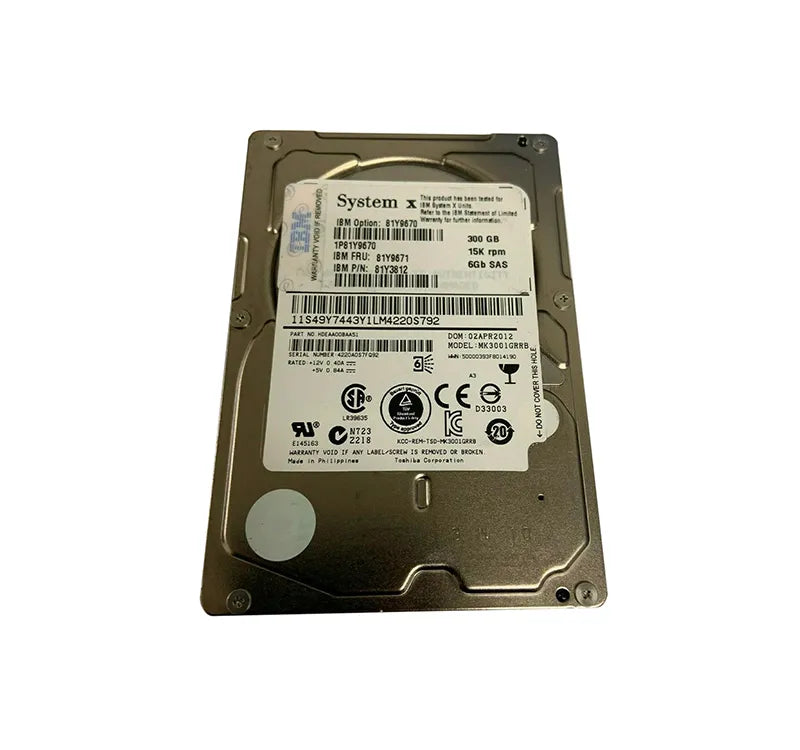 Lenovo 300GB 15K 2,5 SAS G2HS 81Y3812-RFB – Reacondicionado (2)