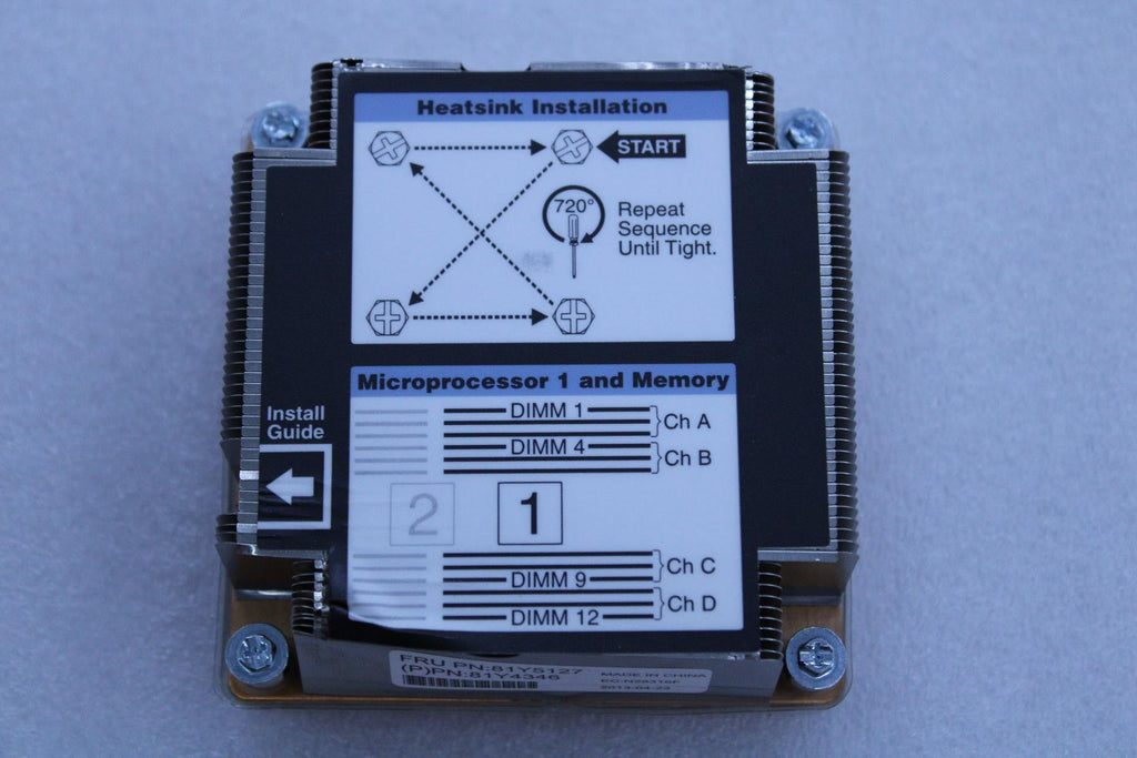 IBM HEAT SINK REAR PROC FLEX 81Y5127-RFB – Reacondicionado