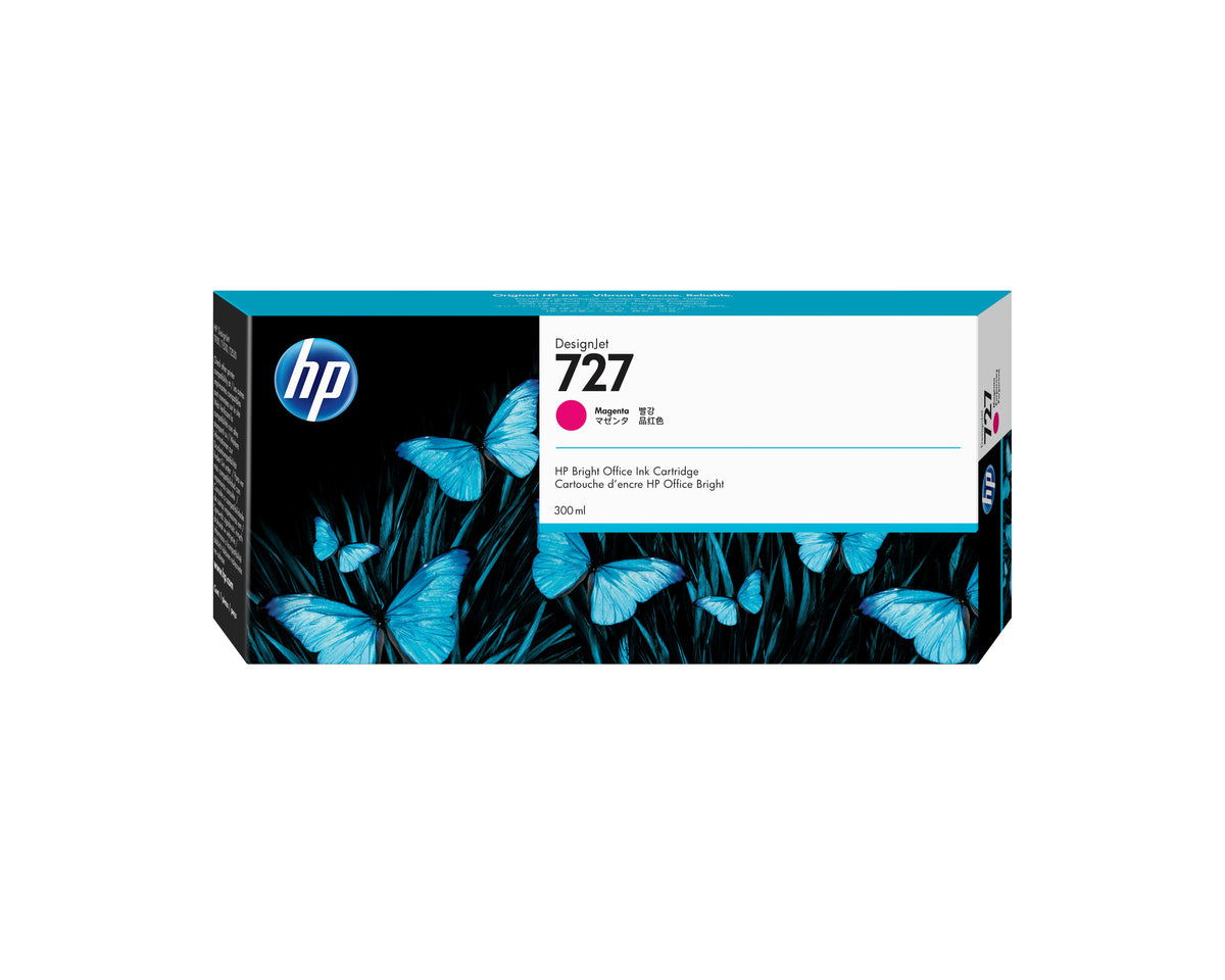 HP 727 300-ml Magenta DesignJet Ink Cartridge cabeza de impresora Inyección de tinta térmica (2)