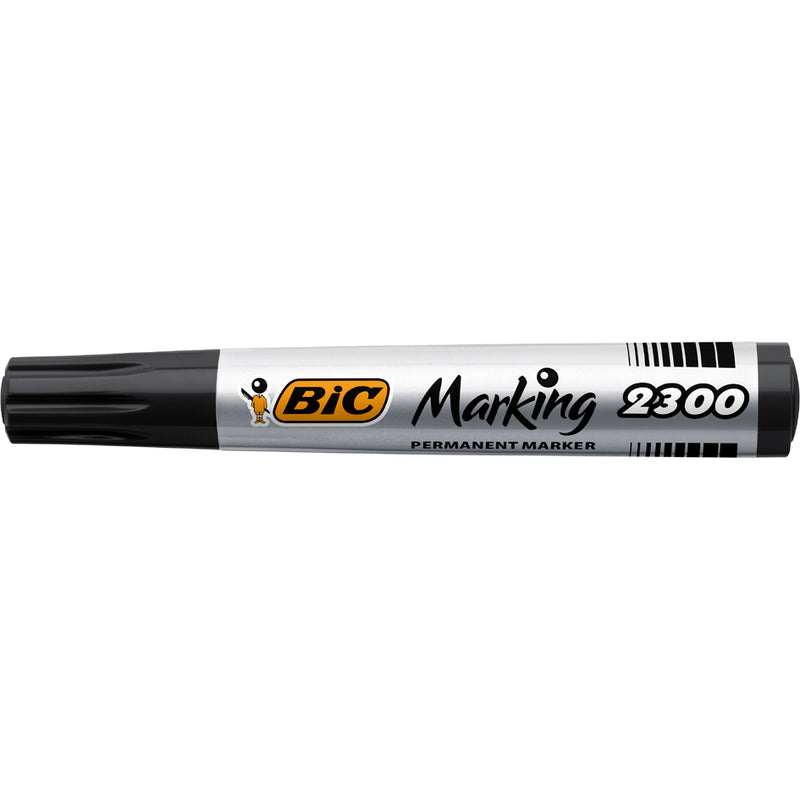 BIC Marking 2300 rotulador permanente punta biselada Negro 12 piezas (3)
