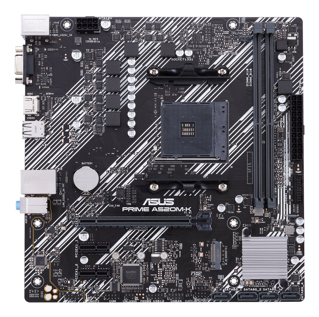 ASUS PRIME A520M-K AMD A520 Zócalo AM4 micro ATX (3)