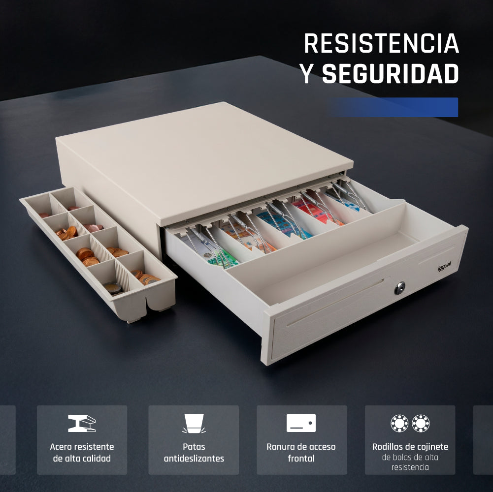 iggual IRON-50W Cajón de efectivo automático y manual (3)