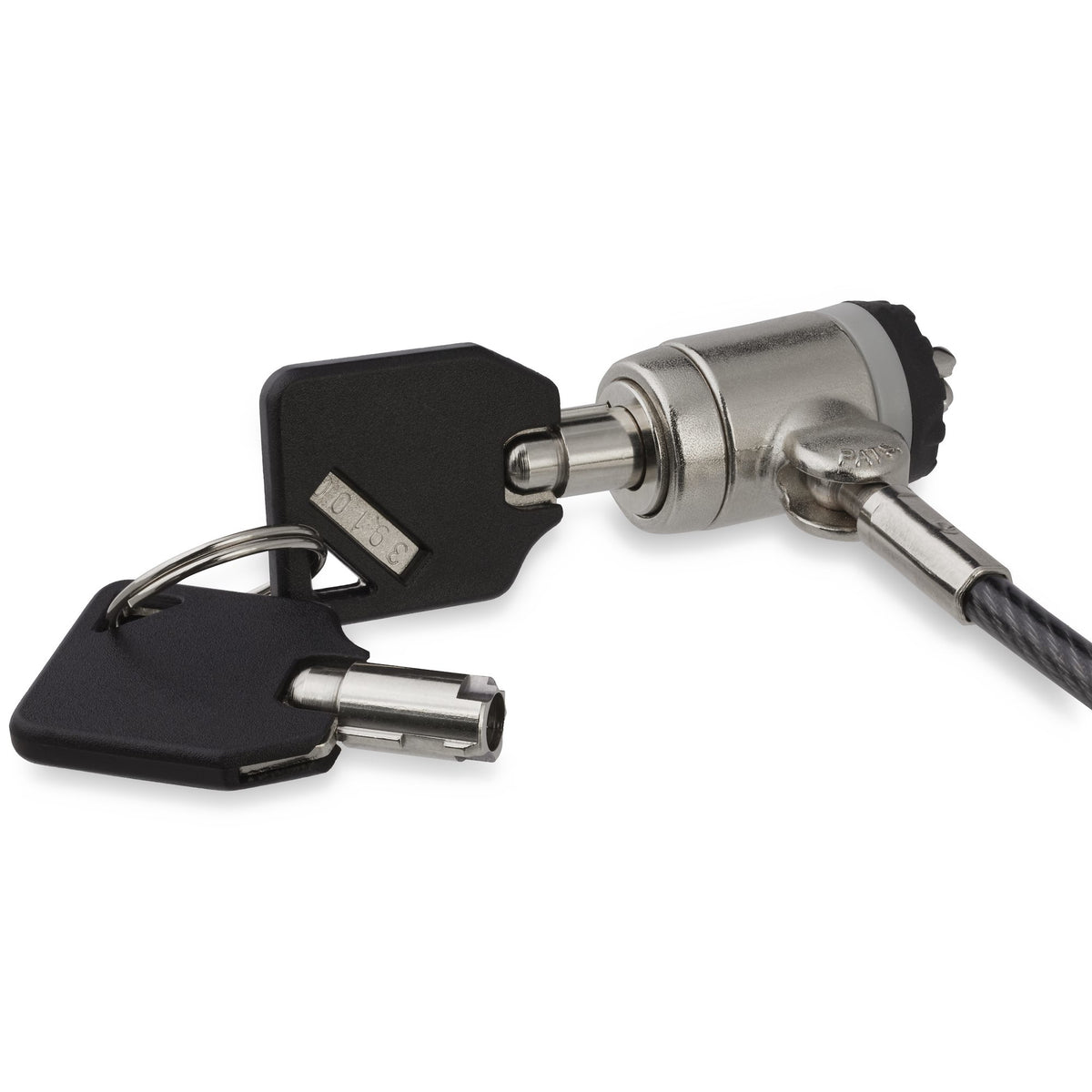StarTech.com LTLOCKKEY cable antirrobo Negro, Plata