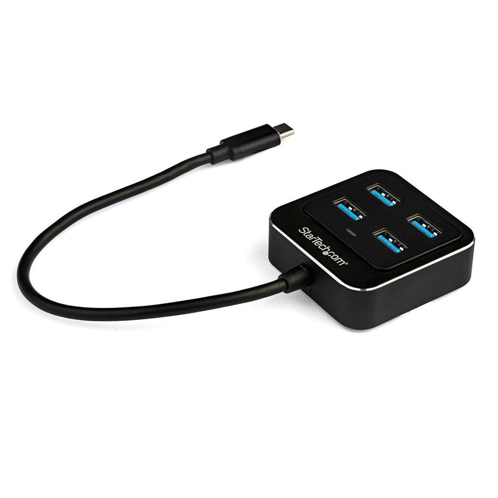 StarTech.com HB31C4AB hub de interfaz USB 3.2 Gen 2 (3.1 Gen 2) Type-C 10000 Mbit/s Negro