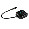 StarTech.com HB31C4AB hub de interfaz USB 3.2 Gen 2 (3.1 Gen 2) Type-C 10000 Mbit/s Negro