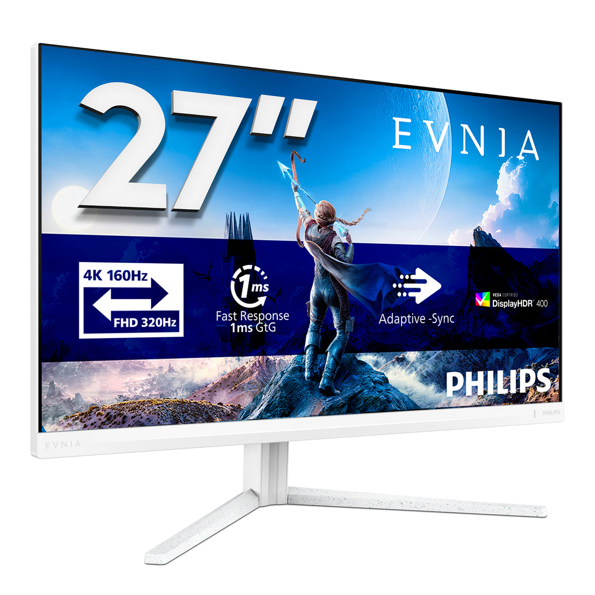Philips Evnia 5000 pantalla para PC 68,6 cm (27") 3840 x 2160 Pixeles 4K Ultra HD LCD Blanco (3)