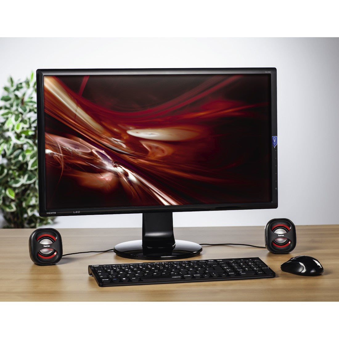 Hama Sonic Mobil 183 Negro, Rojo Alámbrico 3 W (2)