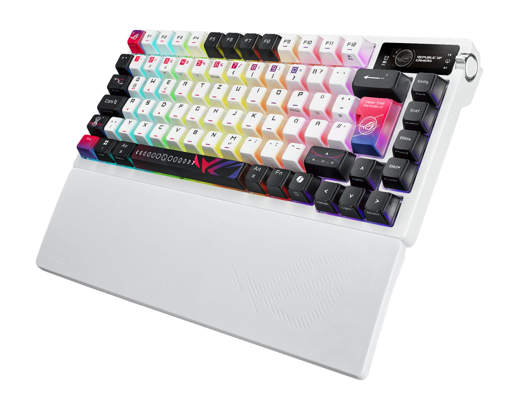 ASUS ROG Azoth X teclado Juego USB + RF Wireless + Bluetooth QWERTZ Blanco (4)