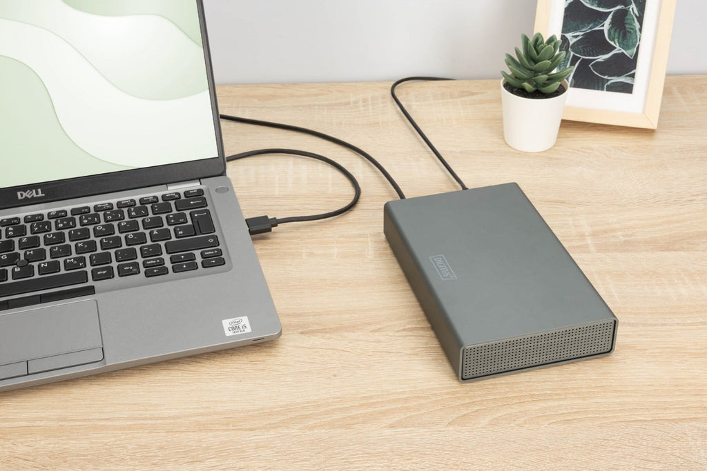 Boîtier USB 3.0 pour SSD/HDD SATA III 3,5" max. 16 To avec alimentation, en aluminium (4)