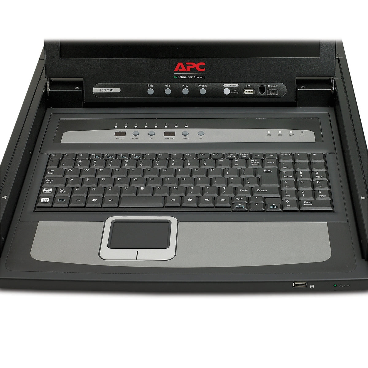 APC AP5808 consola de rack 43,2 cm (17") Negro 1U (3)