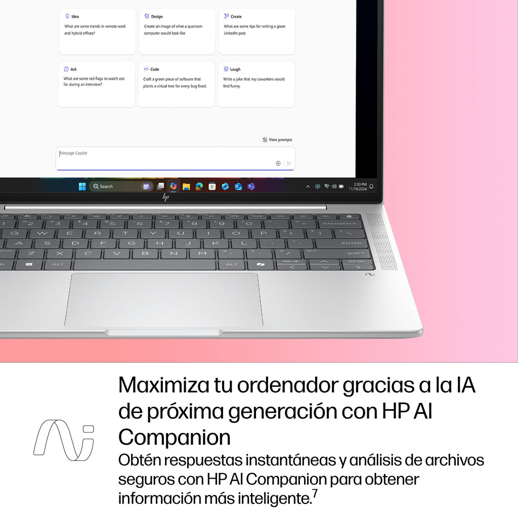 HP EliteBook X G1i Next Gen AI PC Wolf Pro Security Edition Copilot+ PC Intel Core Ultra 5 226V Portátil 35,6 cm (14") WUXGA 16 GB LPDDR5x-SDRAM 512 GB SSD Wi-Fi 7 (802.11be) Windows 11 Pro Plata (7)