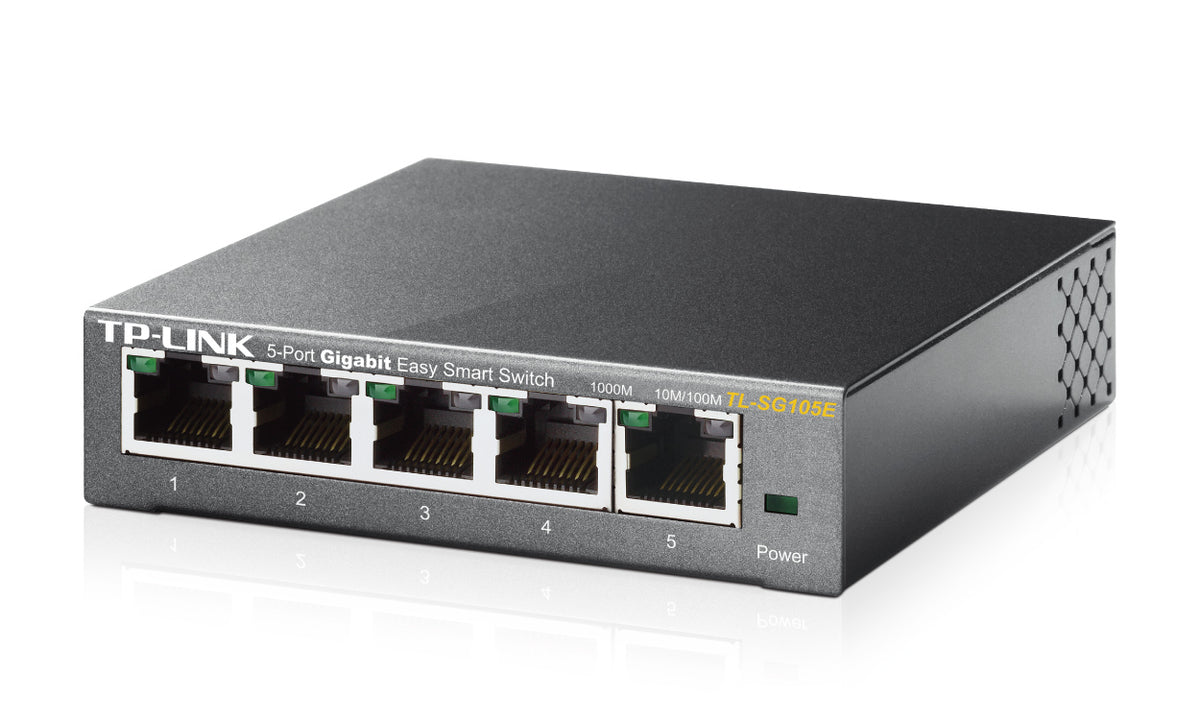TP-Link TL-SG105E Gestionado L2 Gigabit Ethernet (10/100/1000) Negro (5)