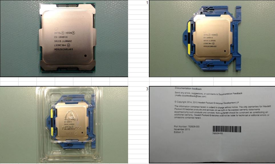 E5-2699v4 (2.20GHz - 22C) CPU