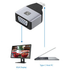 Techly IADAP USBC-VGAC Adaptador gráfico USB 1920 x 1200 Pixeles Negro, Plata (5)