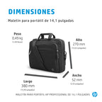 HP Professional 14.1 Laptop Bag 35,8 cm (14.1") Bandolera Negro (4)
