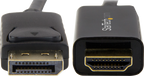 Startech DP2HDMM1MB - Color Negro, Ultra HD 4K, Cable adaptador (2)