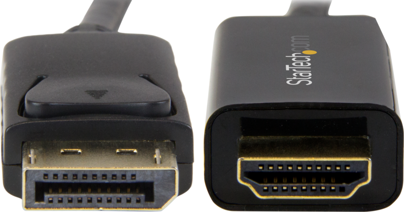 Startech DP2HDMM1MB - Color Negro, Ultra HD 4K, Cable adaptador (2)