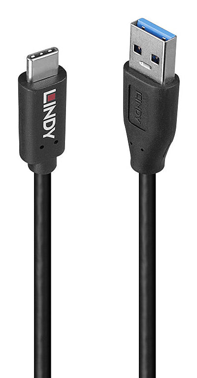 Lindy 36970 cable USB USB 3.2 Gen 2 (3.1 Gen 2) 0,5 m USB A USB C 10 Gbit/s 15 W Negro