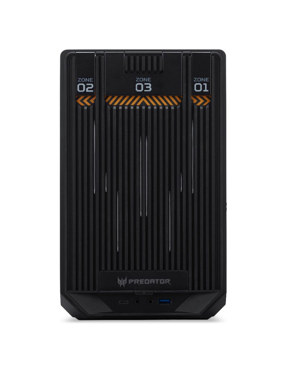 Acer DC.Z3XEE.001 carcasa de ordenador Escritorio Negro, Blanco (3)