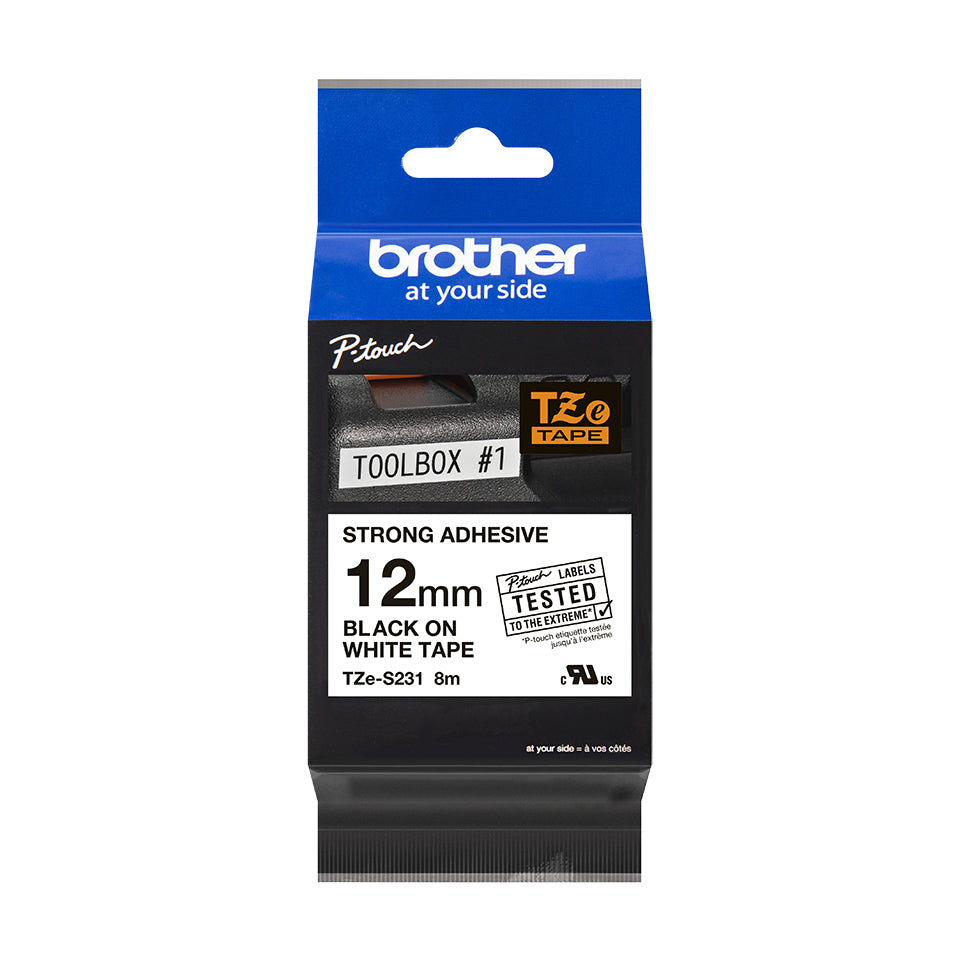 Brother TZE-S231 cinta para impresora de etiquetas Negro sobre blanco TZ (5)