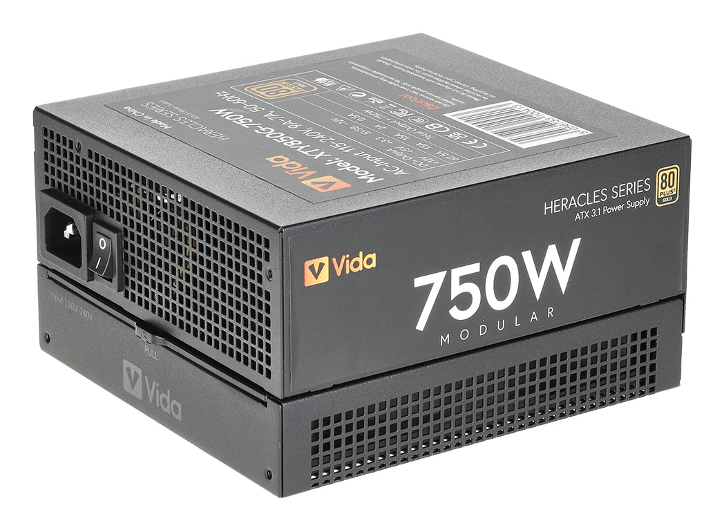 VIDA Heracles unidad de fuente de alimentación 750 W 20+4 pin ATX ATX Negro