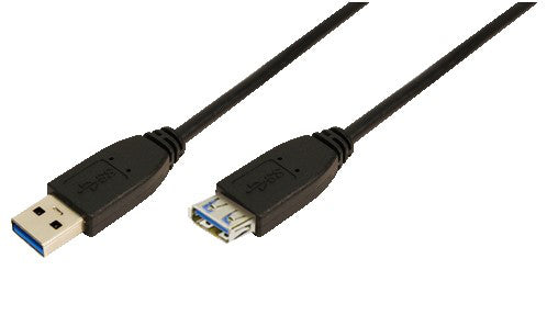 LogiLink 2m USB A - USB A 3.0 F/M cable USB USB 3.2 Gen 1 (3.1 Gen 1) Negro (2)