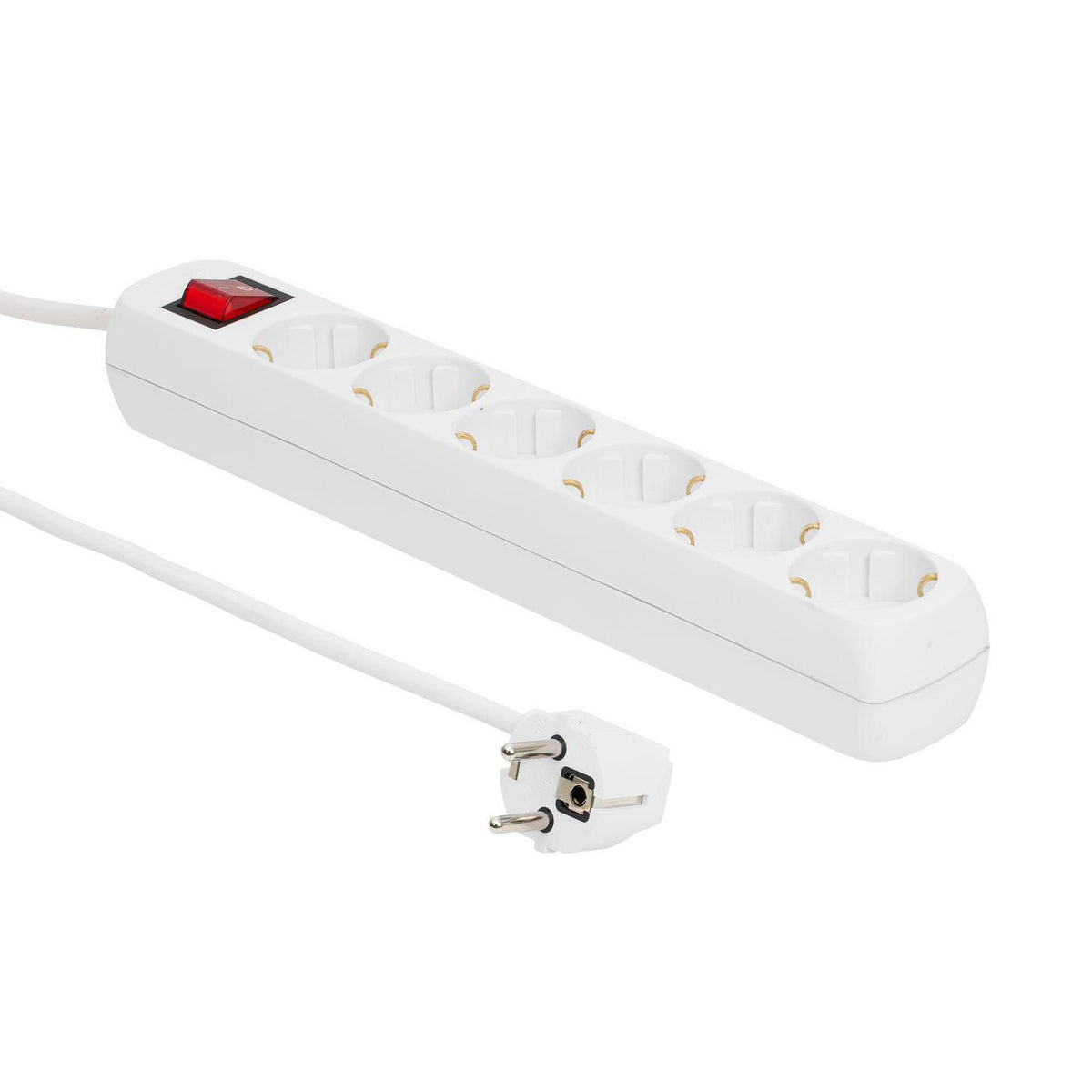 Microconnect GRU0063W base múltiple 3 m 6 salidas AC Interior Blanco (2)