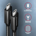 Axagon BUCM32-CM10AB cable USB USB 3.2 Gen 2x2 1 m USB C 20 Gbit/s 100 W Negro (3)