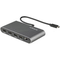 StarTech.com TB3DKM2HDL base para portátil y replicador de puertos Alámbrico Thunderbolt 3 Gris