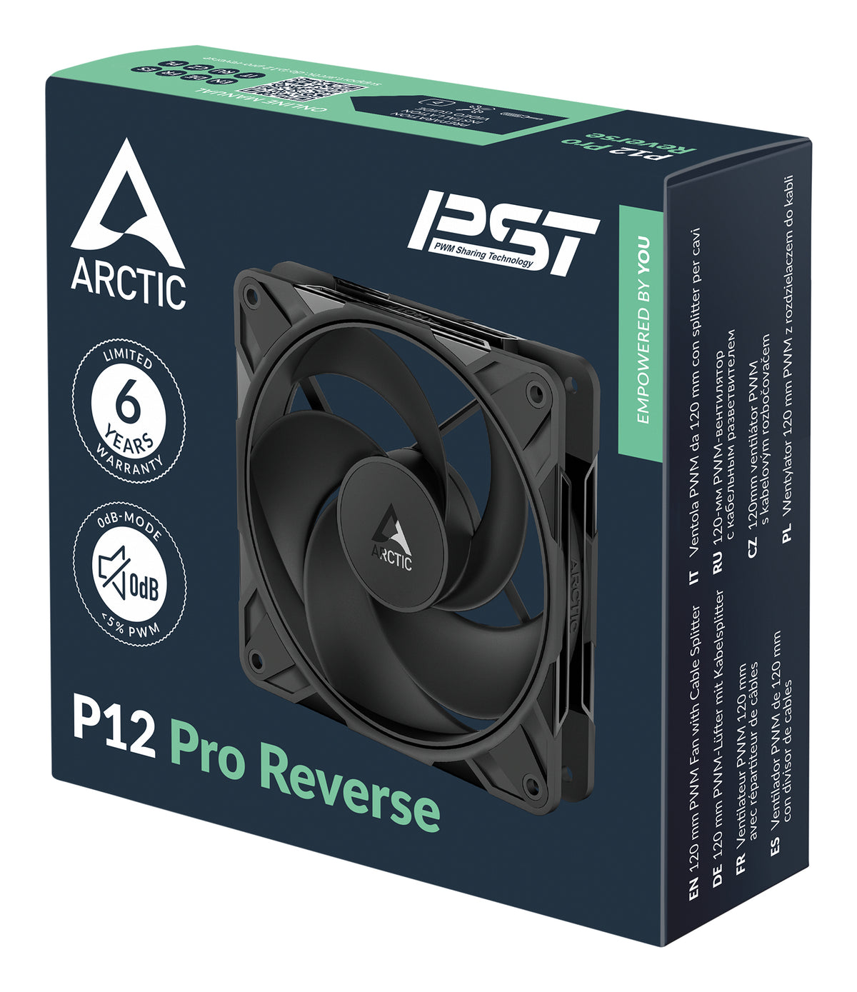 ARCTIC Freezer P12 Pro Reverse Carcasa del ordenador Ventilador 12 cm Negro 1 pieza(s) (7)