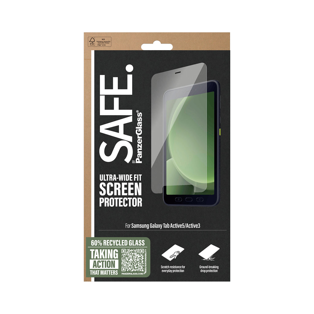 PanzerGlass SAFE. by ® Screen Protector Samsung Galaxy Tab Active5 | Active3 | Ultra-Wide Fit Protector de pantalla 1 pieza(s) (3)