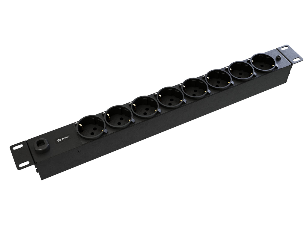 Vertiv PowerGo EP0G81A1 unidad de distribución de energía (PDU) 8 salidas AC Negro