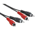 Hama Audio Cable 2 RCA Male Plugs - 2 RCA Male Plugs, 10 m cable de audio 2 x RCA Negro