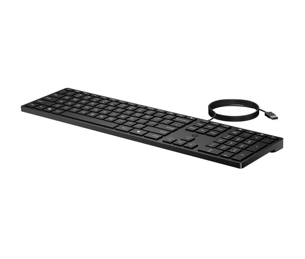 HP 320K Wired Keyboard teclado Oficina USB Negro (4)