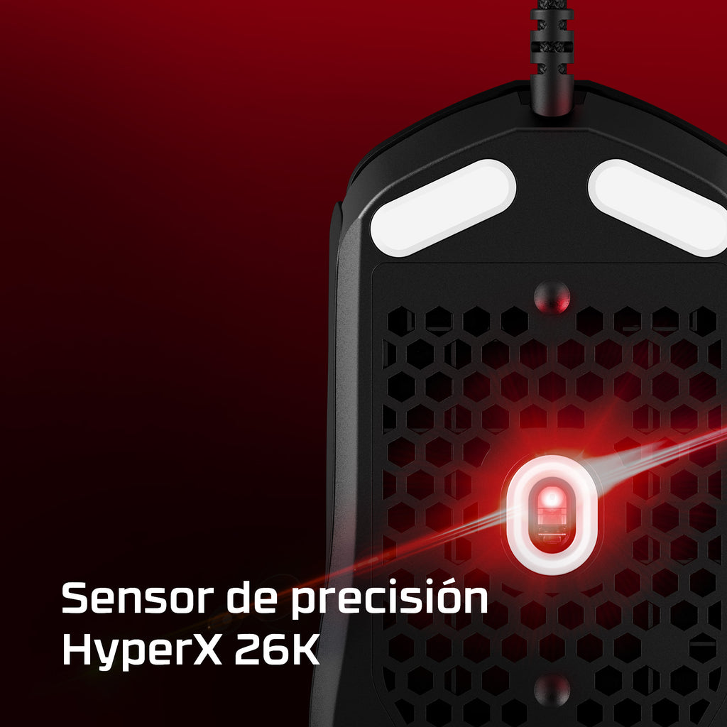 HyperX Pulsefire Haste 2 Wired White Gaming Mouse ratón Juego Ambidextro USB tipo A 26000 DPI (8)