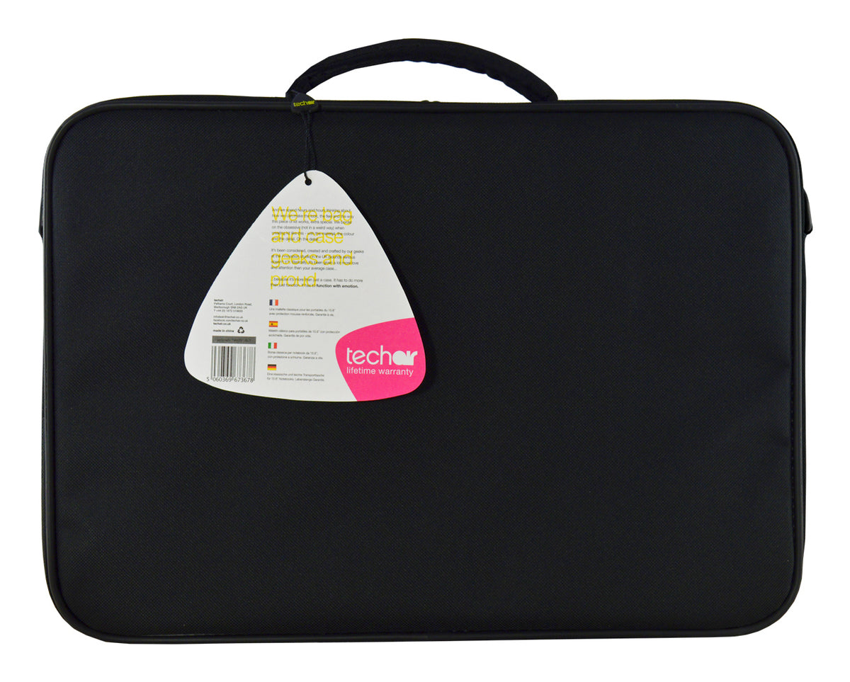 Techair Classic essential 35,8 cm (14.1") Maletín Negro (8)