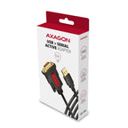 Axagon ADS-1PSN USB-A 2.0 - serial RS-232 DB9-M Prolific adapter cable 1.5m - Adapter - Digital/Daten cable de serie Negro 1,5 m USB tipo A (7)