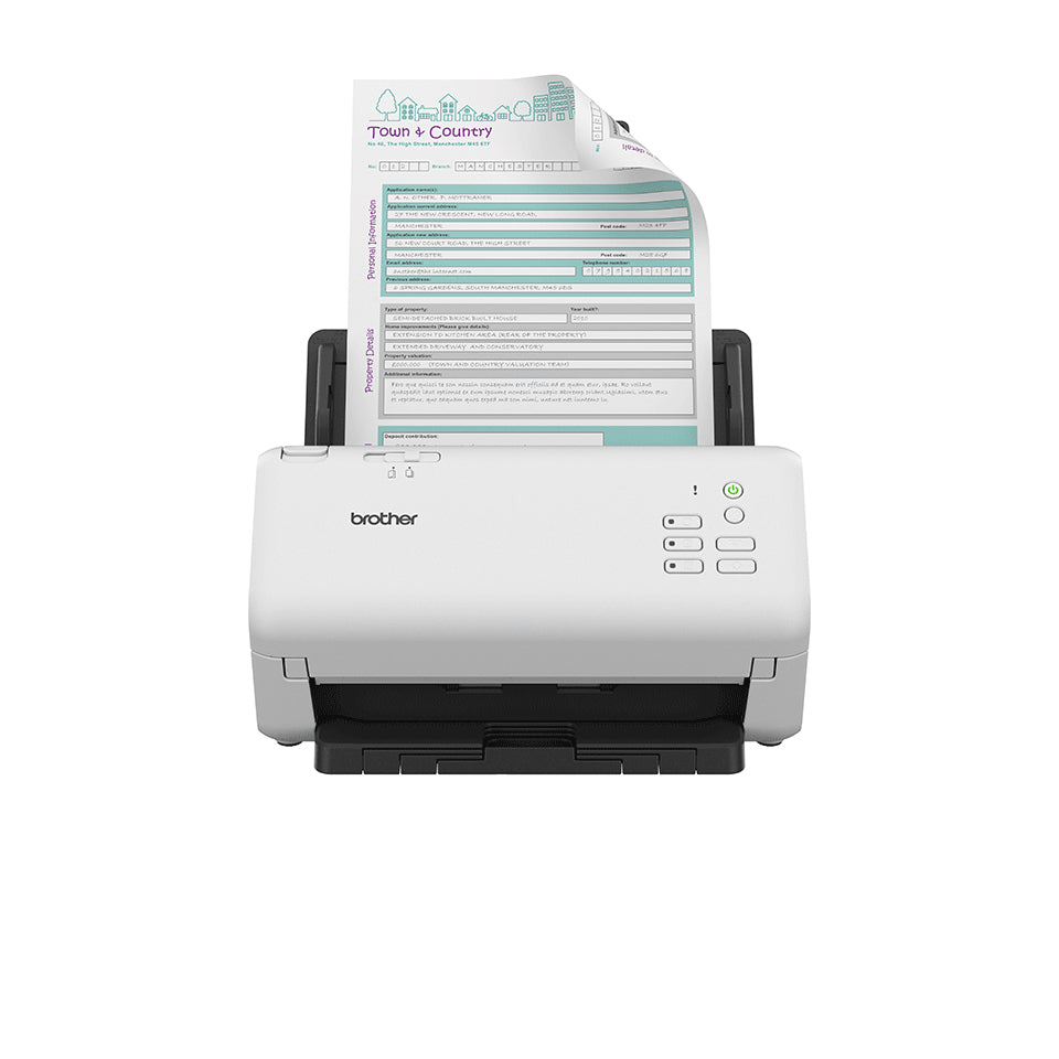 Brother ADS-4300N Escáner con alimentador automático de documentos (ADF) 600 x 600 DPI A4 Negro, Blanco (4)