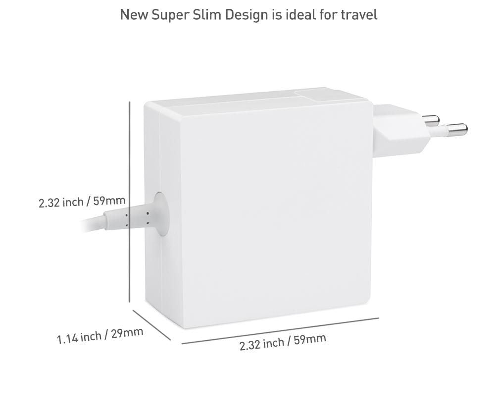 CoreParts MBXUSBC-AC0001-W adaptador e inversor de corriente Interior 45 W Blanco (3)