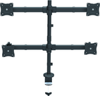 Startech - Inclinación/Giro/Rotación, Abrazadera/Ojal (ARMQUAD), Kit de montaje (2)