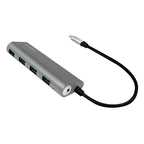 LogiLink UA0309 hub de interfaz USB 3.2 Gen 1 (3.1 Gen 1) Type-C 5000 Mbit/s Gris (2)