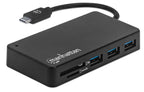 Manhattan 164948 base para portátil y replicador de puertos USB 2.0 Type-C Negro (2)