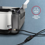 Axagon ADR-210B USB 2.0 A-M -> B-M active connecting/repeater cable 10m - Kabel - Digital/Daten cable USB USB A USB B 0,48 Gbit/s Negro (6)