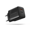 Axagon ACU-PQ20 wall charger QC3.0/AFC/FCP+ PD type-C 20 W - schwarz - USB Typ C Teléfono móvil, Smartphone, Reloj inteligente, Tableta, Universal Negro Corriente alterna Carga rápida Interior