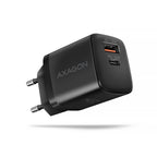 Axagon ACU-PQ20 wall charger QC3.0/AFC/FCP+ PD type-C 20 W - schwarz - USB Typ C Teléfono móvil, Smartphone, Reloj inteligente, Tableta, Universal Negro Corriente alterna Carga rápida Interior